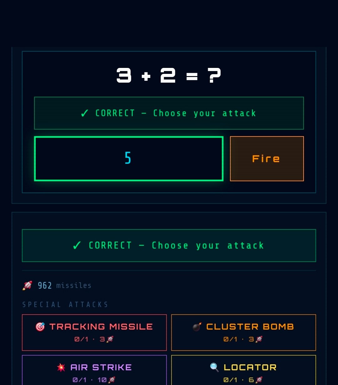 Combat equation and special attacks